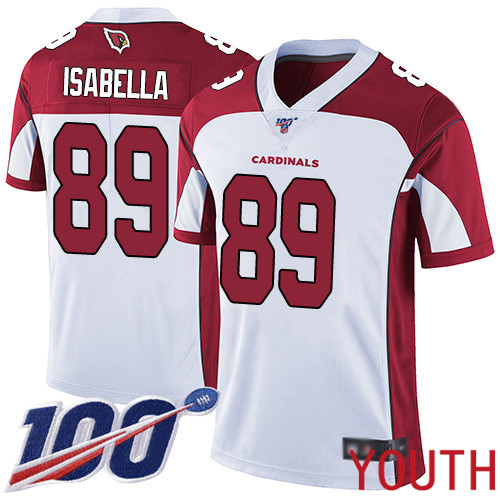 Arizona Cardinals Limited White Youth Andy Isabella Road Jersey NFL Football 89 100th Season Vapor Untouchable